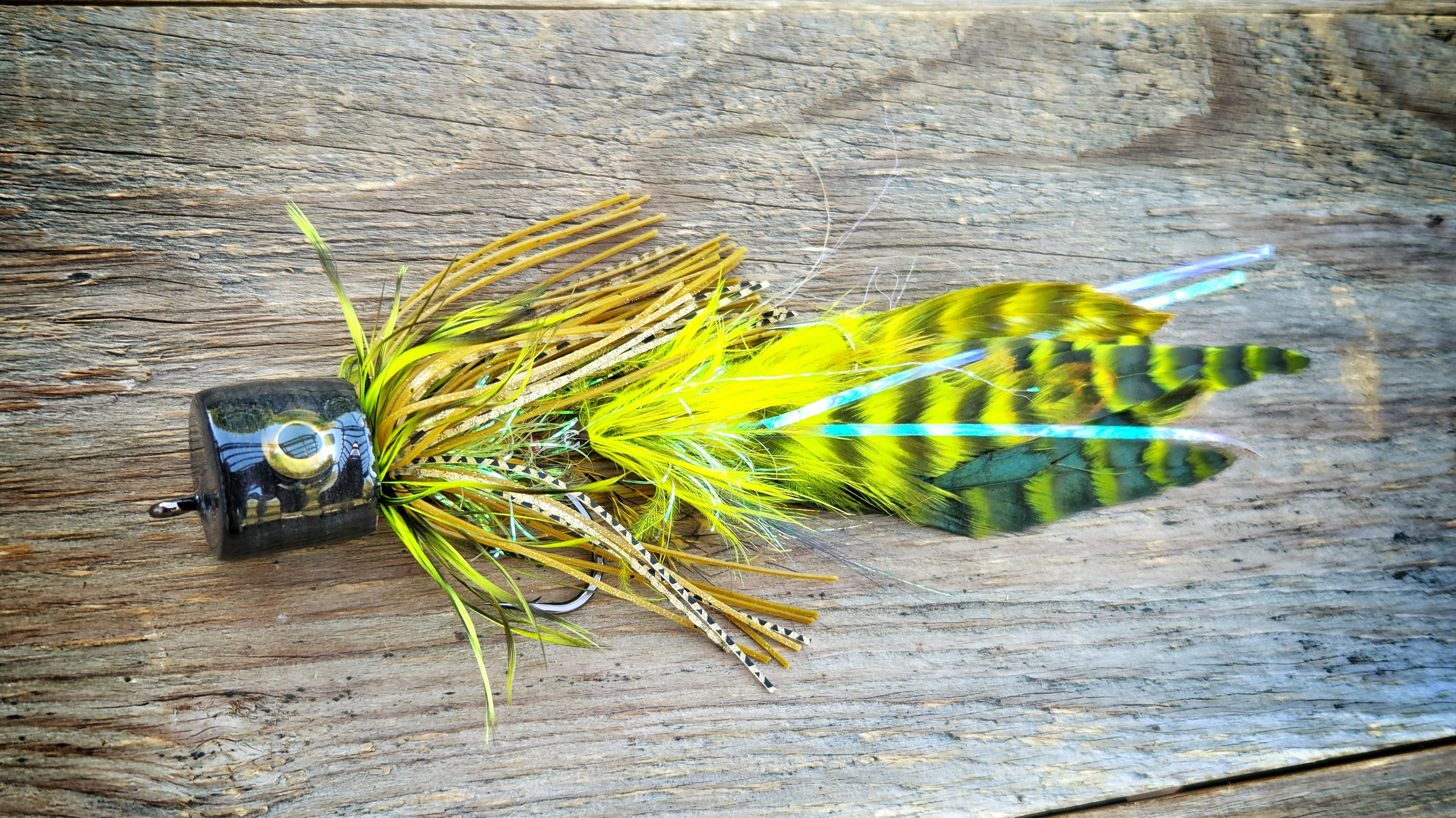 Neon Perch Bass Popper